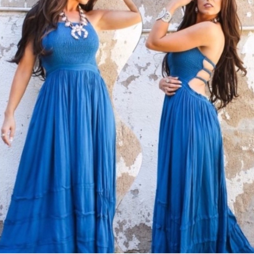 NEW L&B FLOWEY BACKLESS MAXI DRESS.